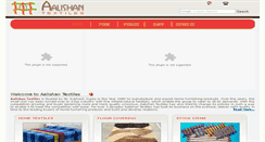 Desktop Screenshot of aalishantextiles.com